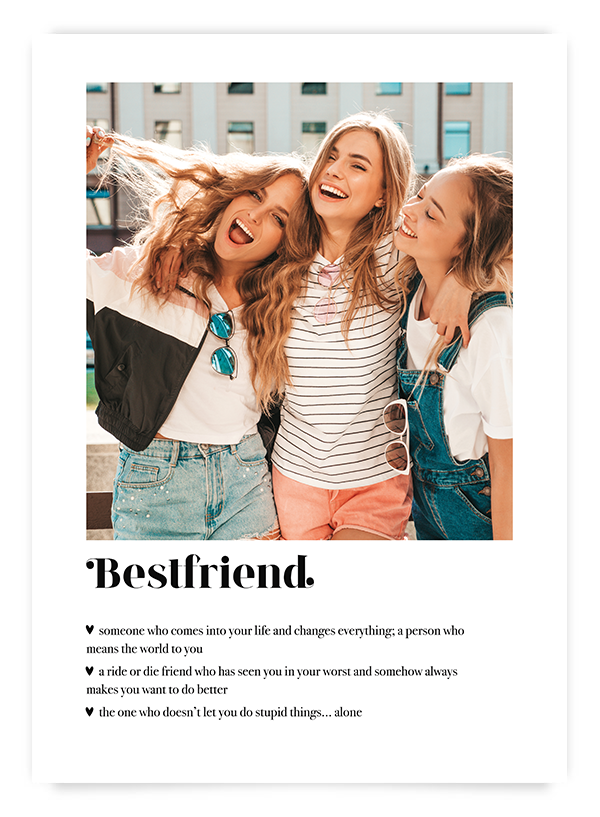 Bestfriend | Poster personalizat