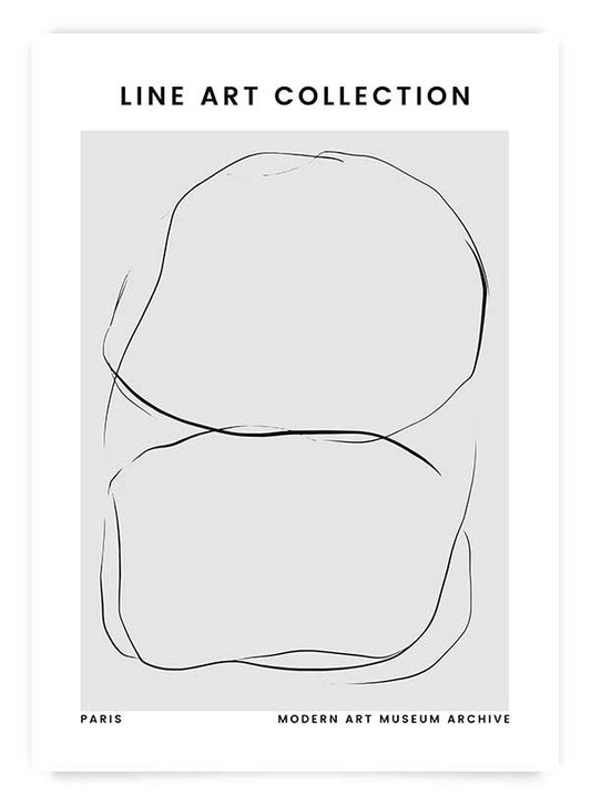 Circles Line Art | Poster