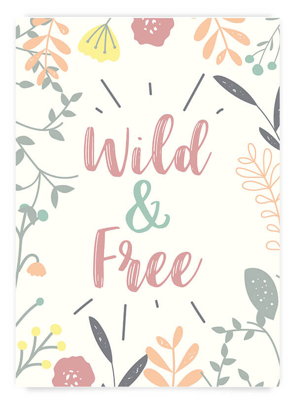 Wild & free | Poster