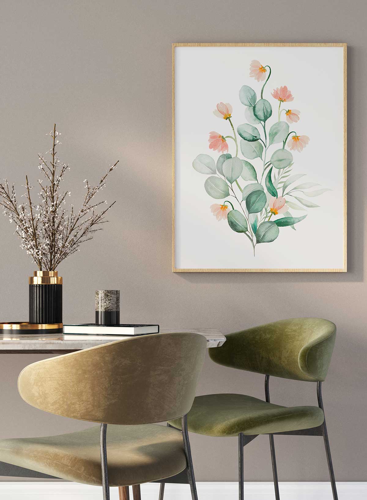 Watercolor botanical no1 | Poster