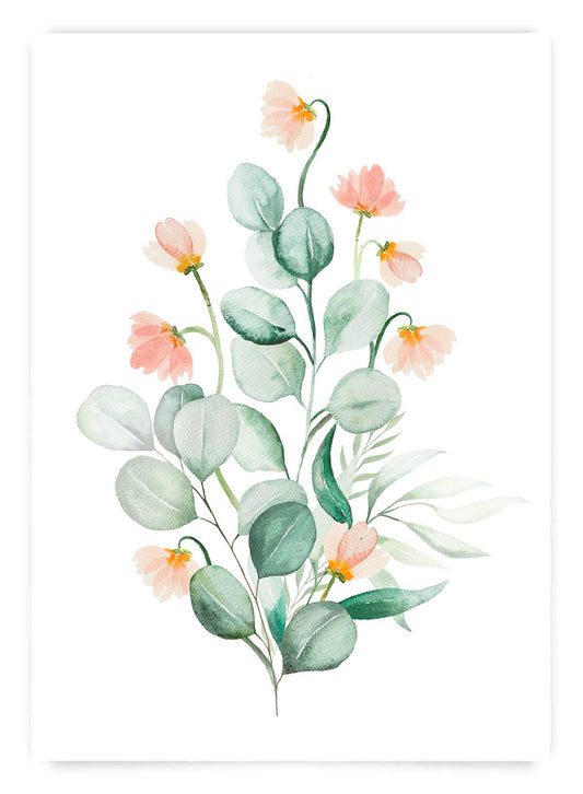 Watercolor botanical no1 | Poster
