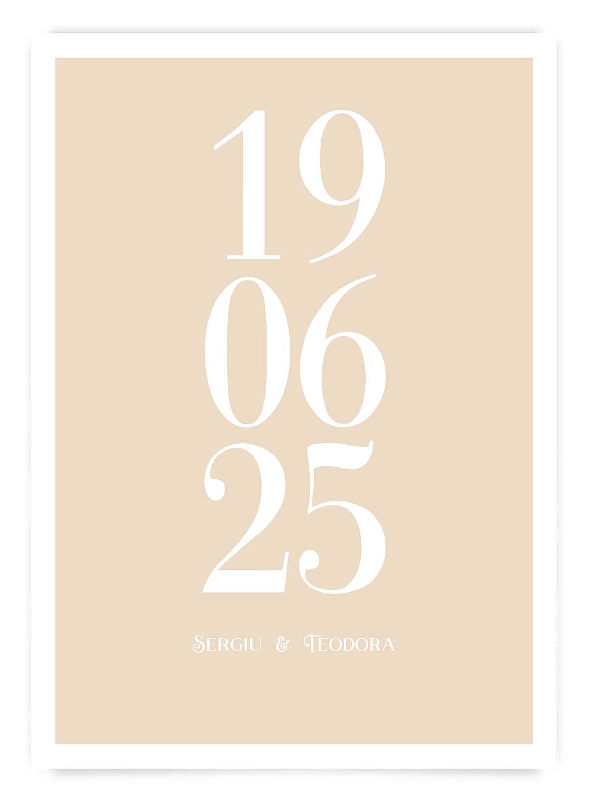 Data nunții | Poster personalizat