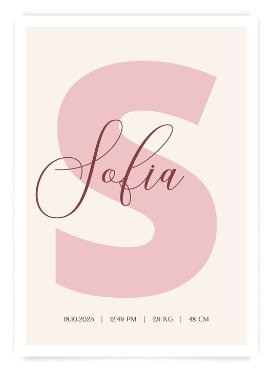 Nou născut | Poster personalizat