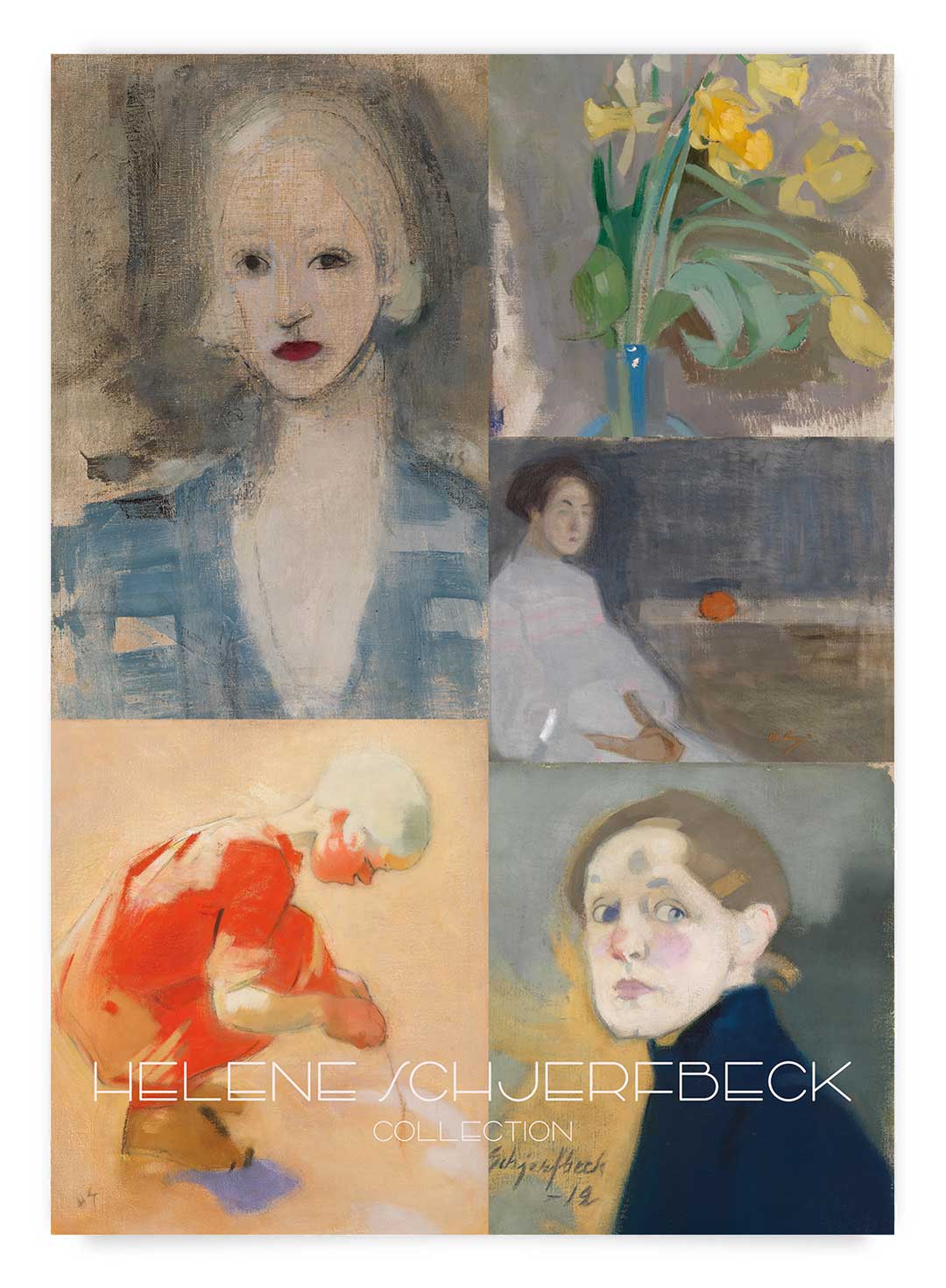 Poster tip colaj cu lucrari de arta de Helene Schjerfbeck