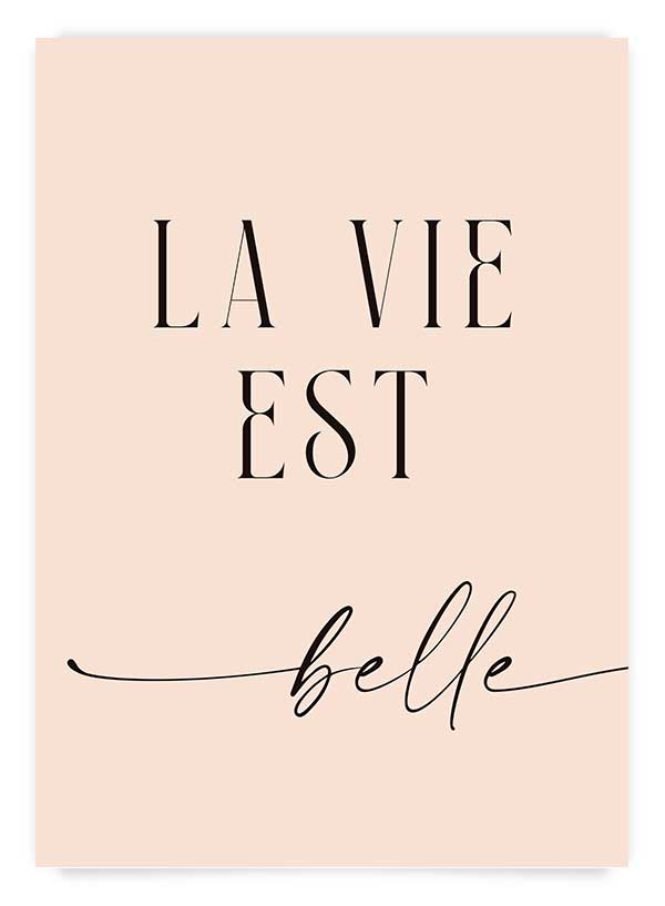 La vie est belle | Poster
