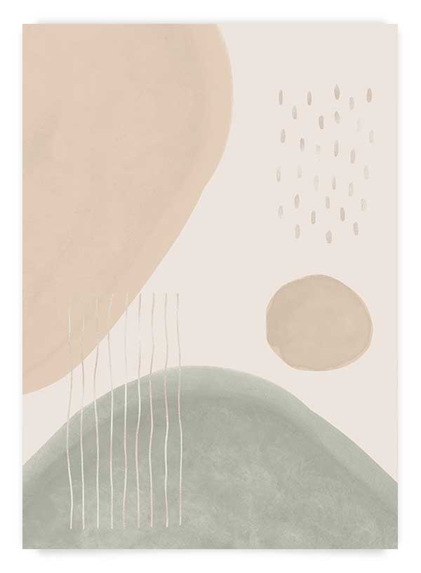 Tablou minimalist cu linii si compozitie abstracta din seria Abstract composition 15