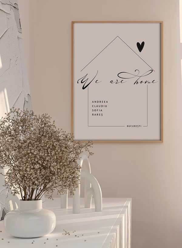 Casa noastra poster personalizat