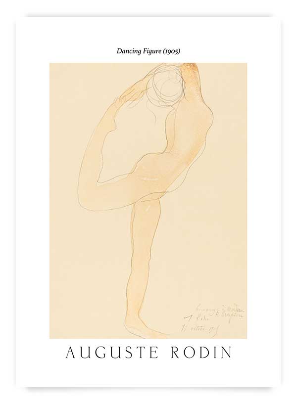 Auguste Rodin no. 2 Dancing figure | Poster