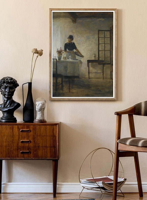 Carl Holsøe - Woman setting the table | Poster