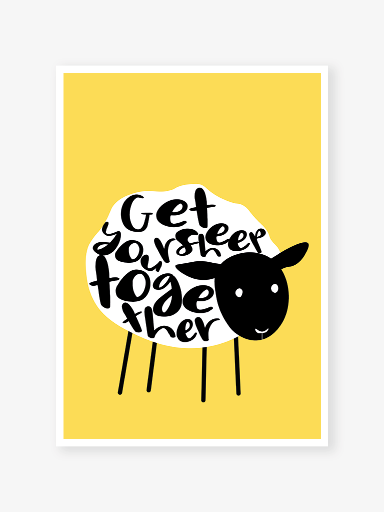 Get your sheep together | Art print