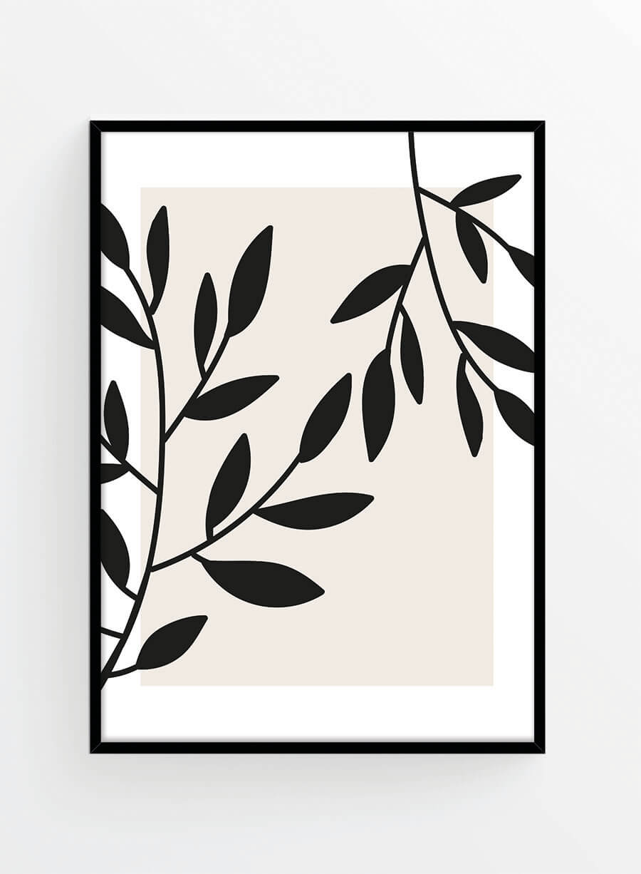 Black leaves | Poster