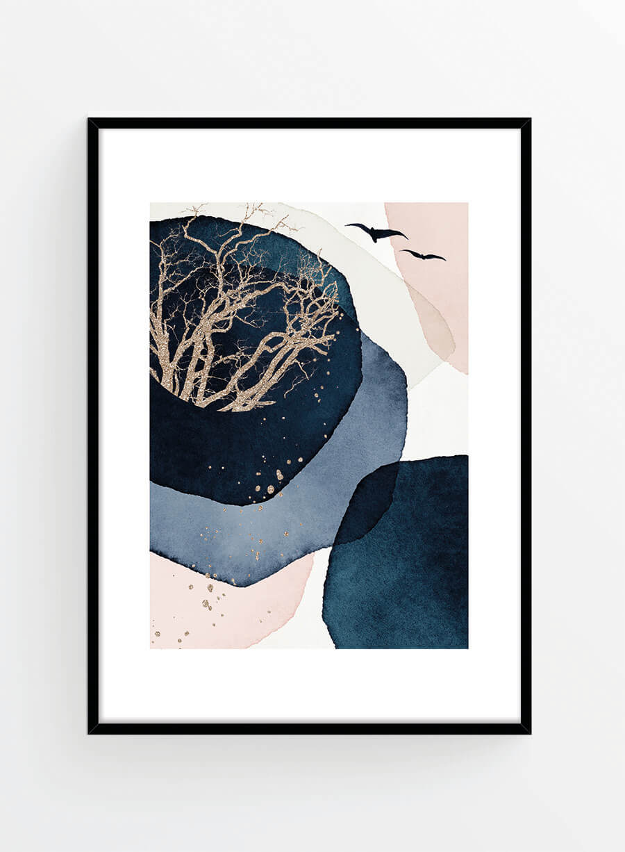 Abstract blue 4 | Poster