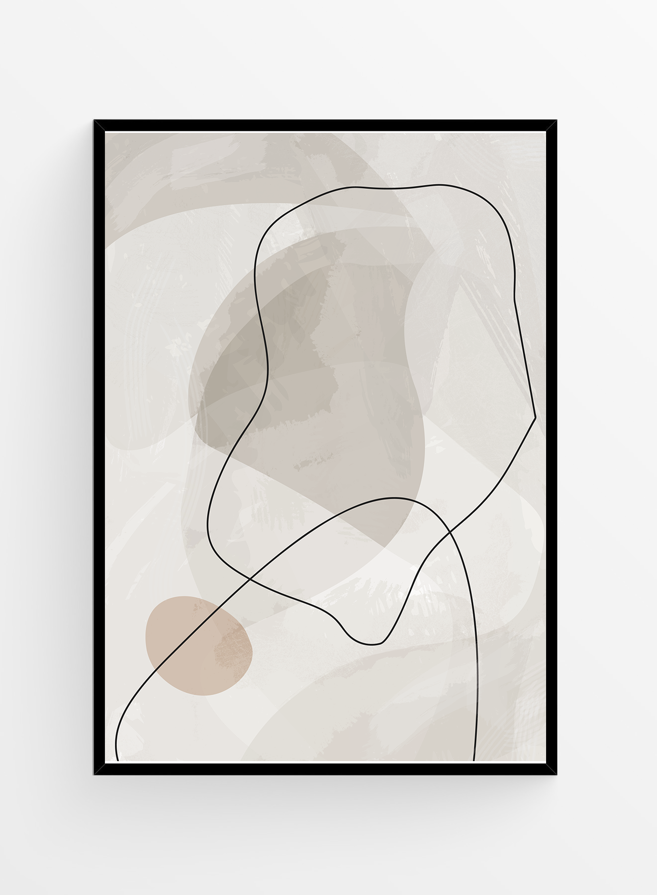 Abstract Grey I Art print