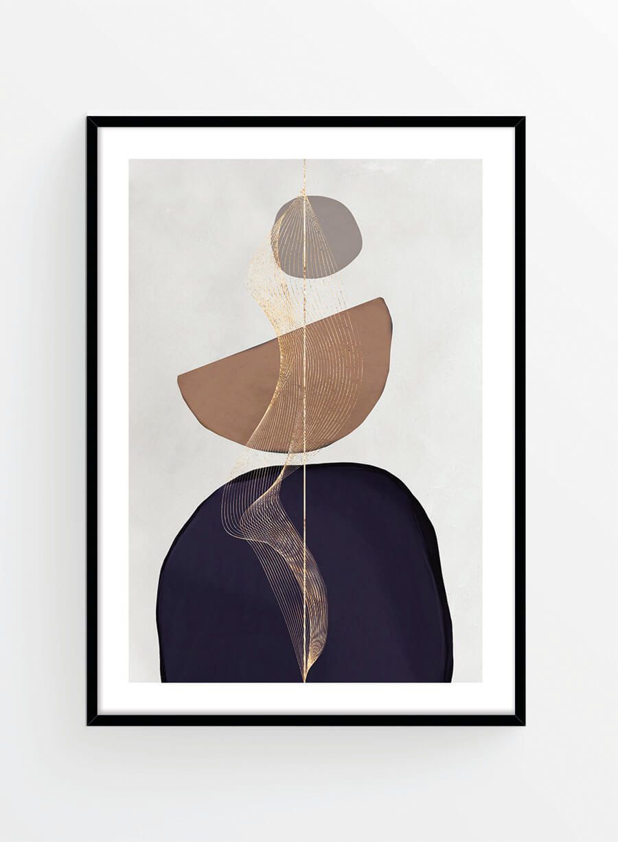 Gold flame 1 | Poster