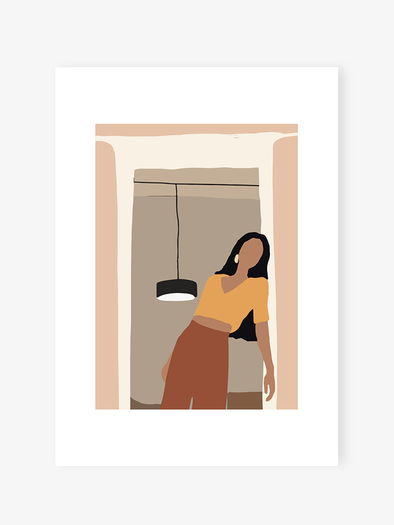 Modern girl | Art Print