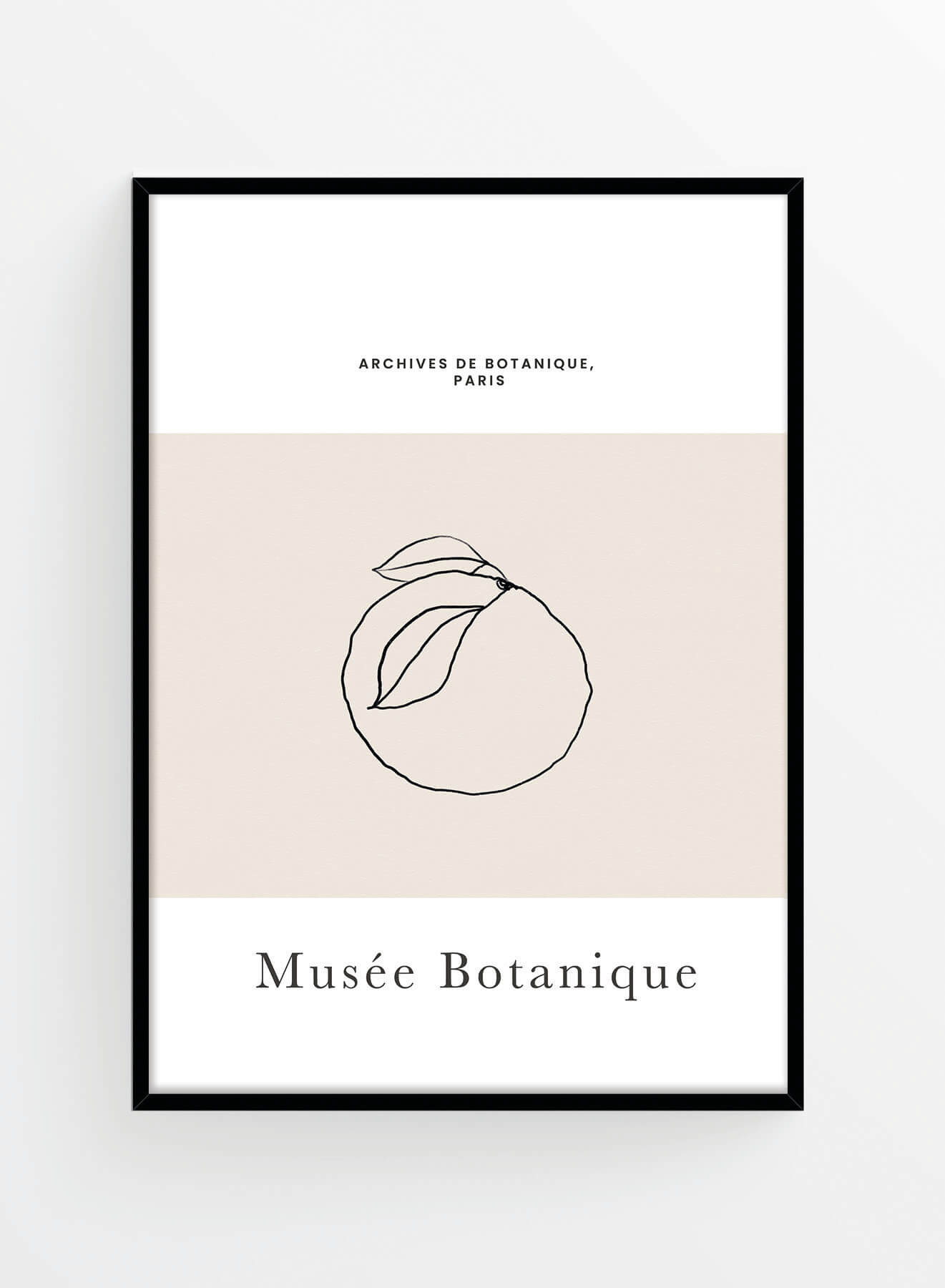 Poster decor scandinav pe fundal crem