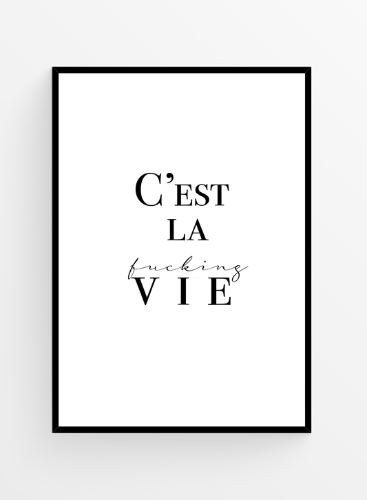 C est la vie no.1 I Poster