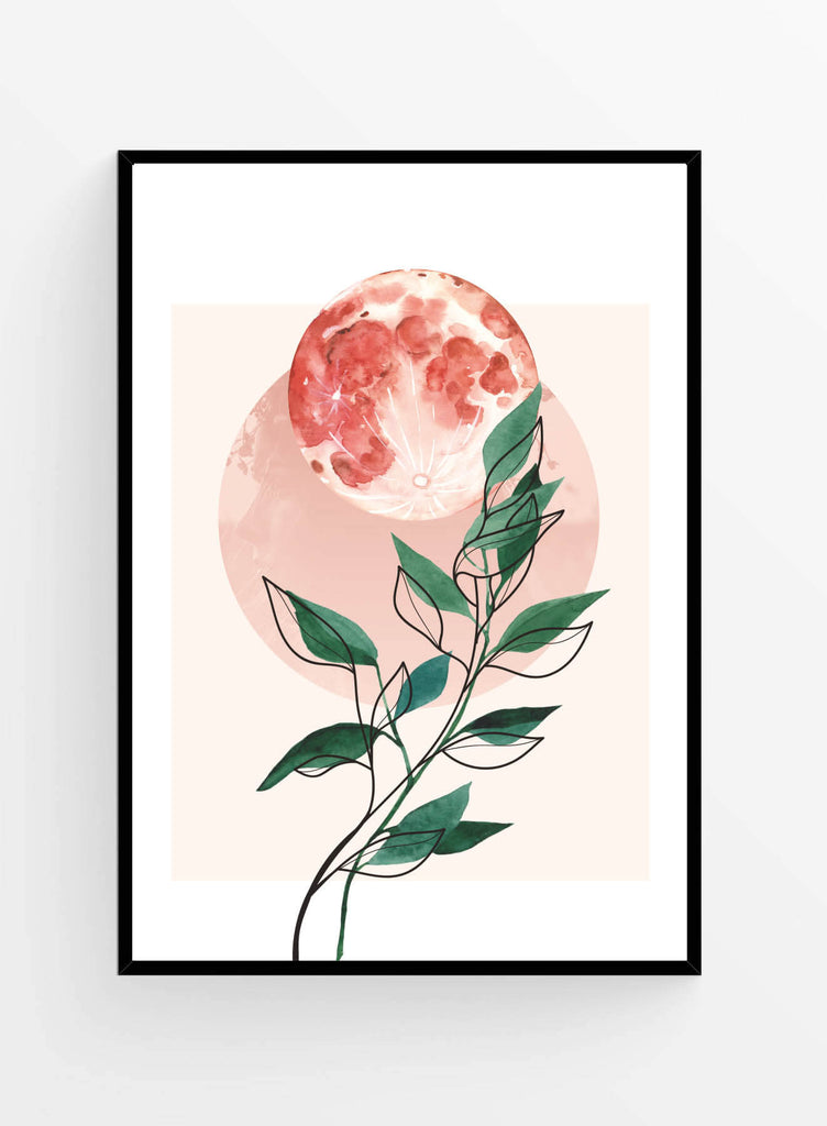 Pink moon | Art Print