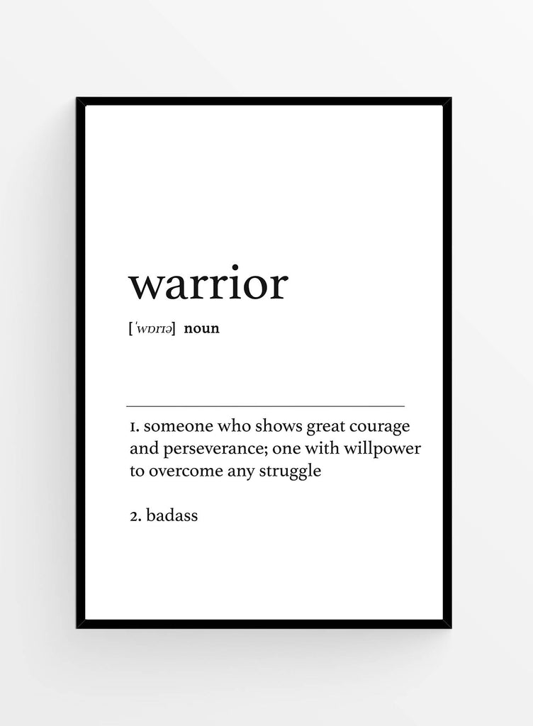 Warrior definitie | Poster