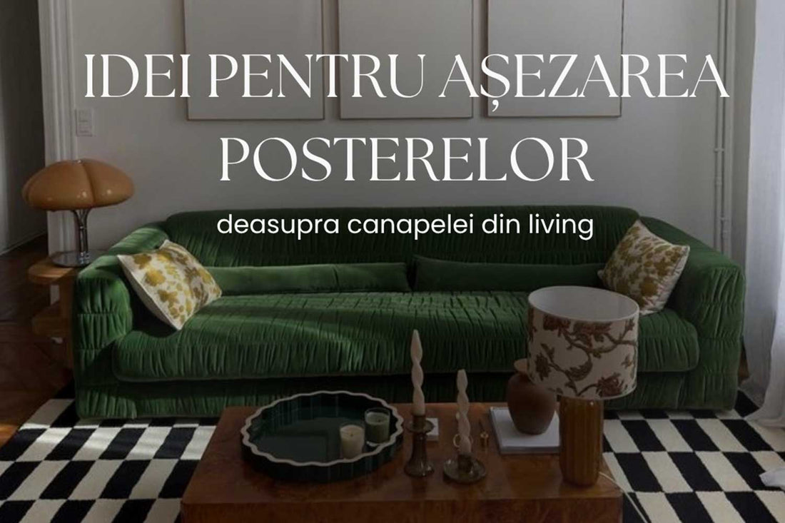 Cum să așezi corect posterele deasupra canapelei: 5 configurații practice și reguli de asortare