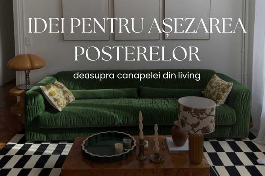 Cum să așezi corect posterele deasupra canapelei: 5 configurații practice și reguli de asortare