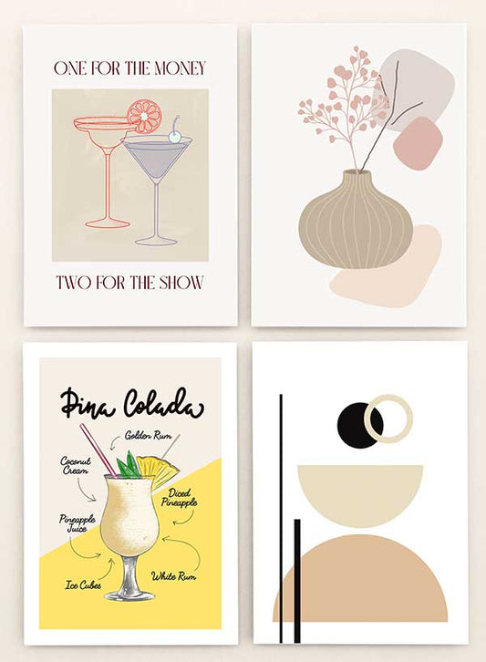 Set 4 postere 21x30cm | Set L