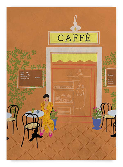 At the caffe | Poster