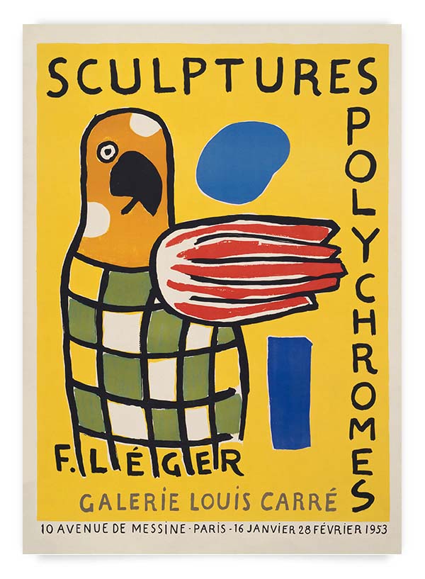 Sculptures Polychromes F. Leger | Poster