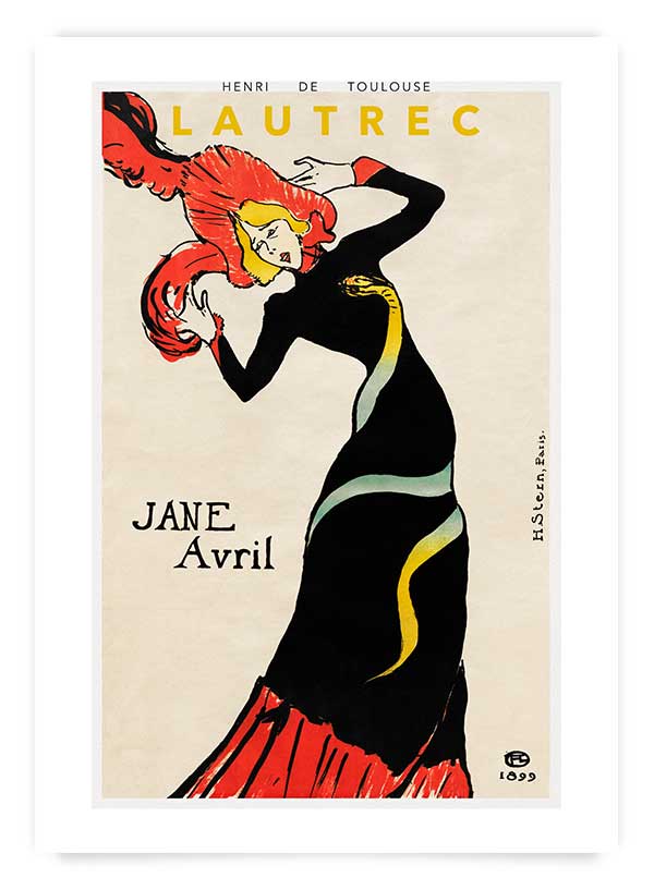 Henri de Toulouse-Lautrec no. 3 Jane Avril | Poster