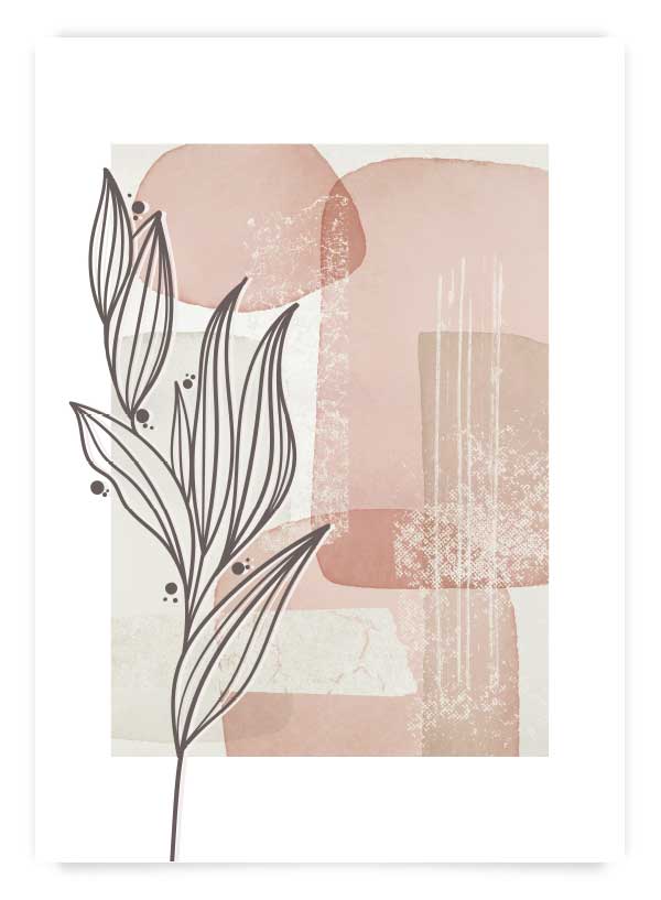 Pink Botanical | Set Postere
