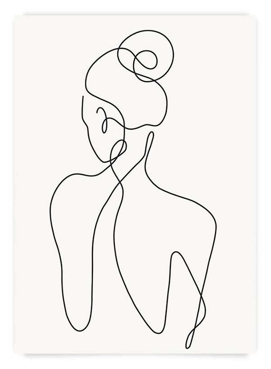 Feminine one line | Art Print