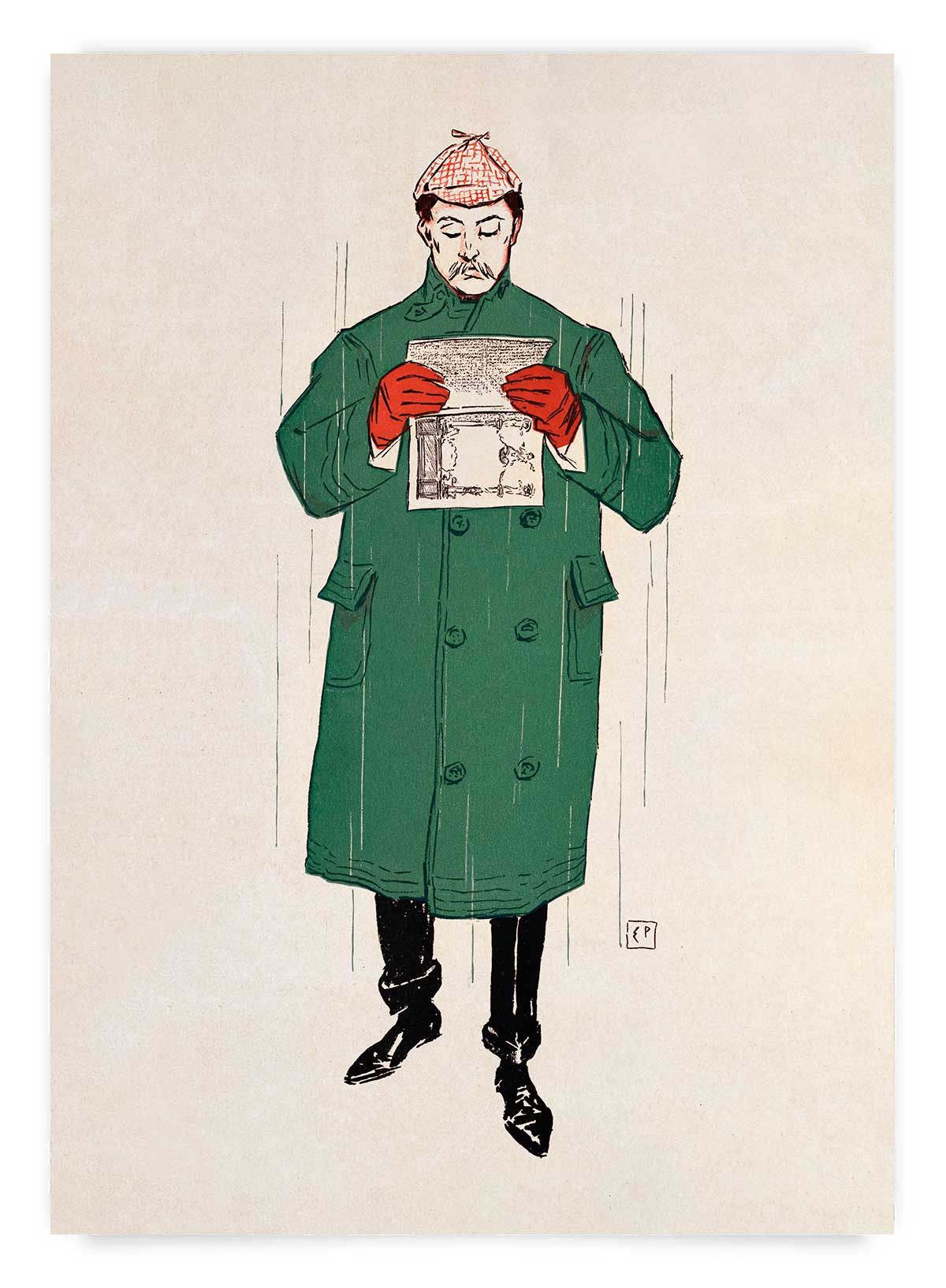 Ilustratie Vintage E. Penfield no. 9 | Poster