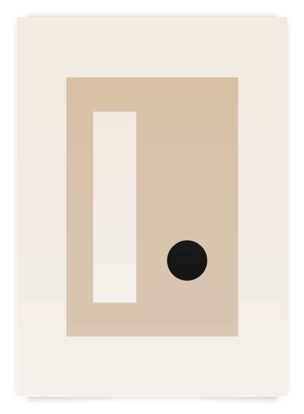 Beige abstract 2 | Poster