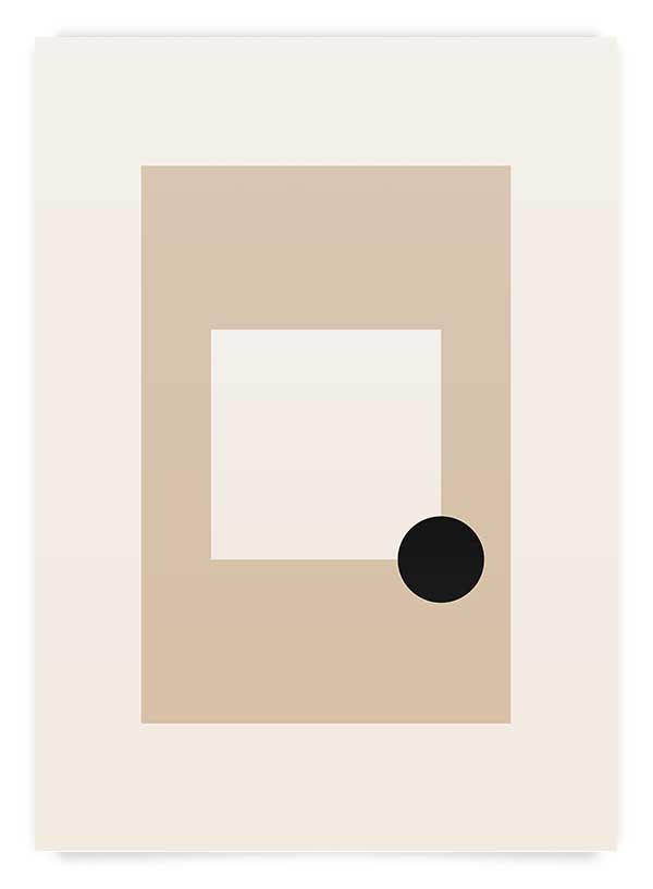 Beige abstract 3 | Poster