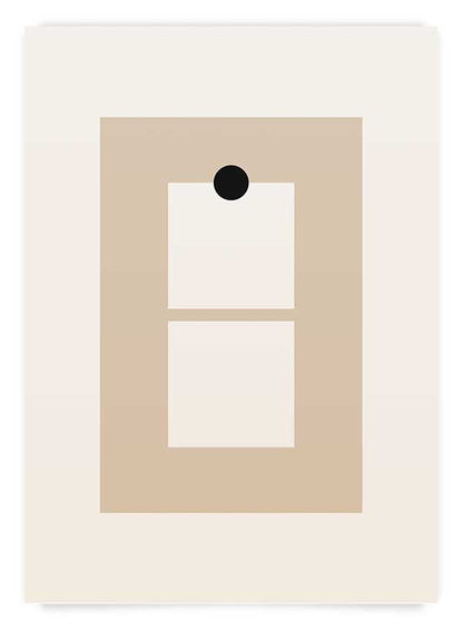 Beige abstract 4 | Poster