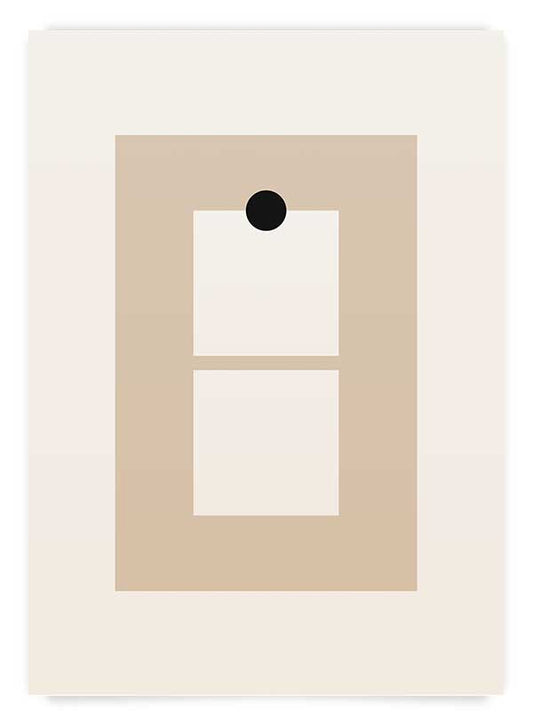 Beige abstract 4 | Poster