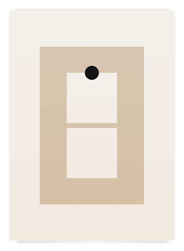 Beige abstract 4 | Poster
