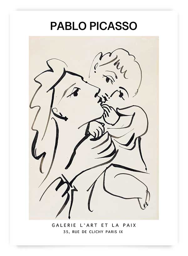 Mother & child Picasso | Poster