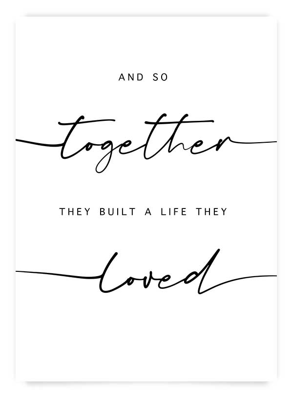 Our life together | Poster
