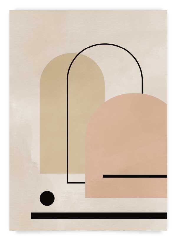 Modern shapes 2 | Poster