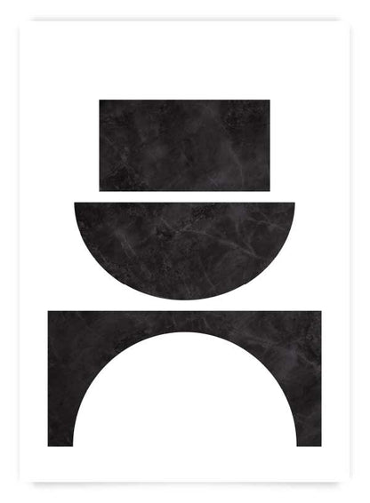 Black Shapes 6 | Poster