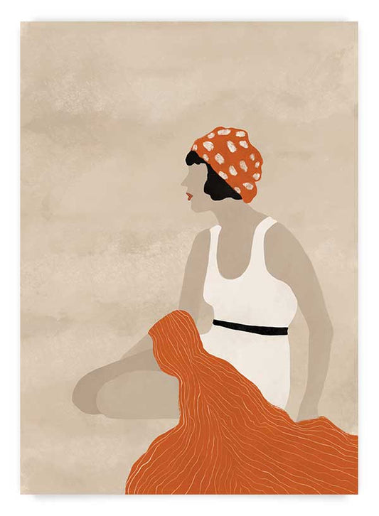 Woman resting 1 | Poster