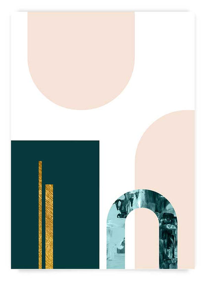 Geometric & gold no.3 | Poster