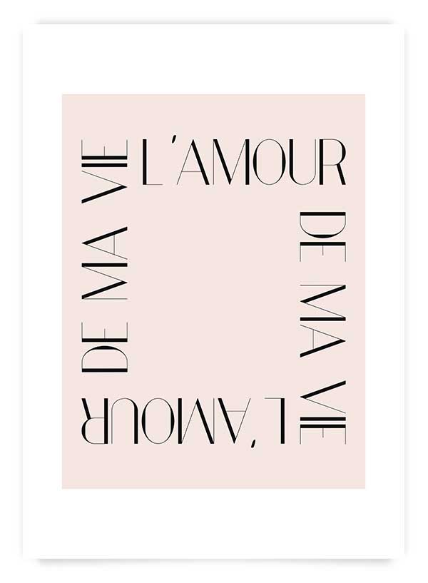 L'amour de ma vie | Poster