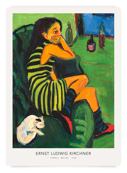 Female Artist - Ernst Kirchner | Poster