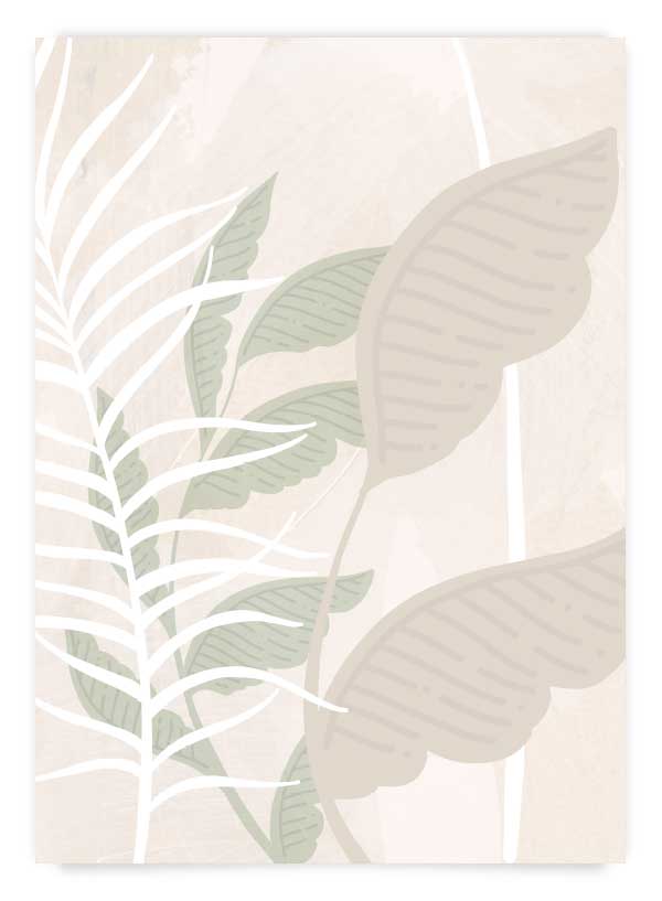 Beige botanicals 2 | Poster