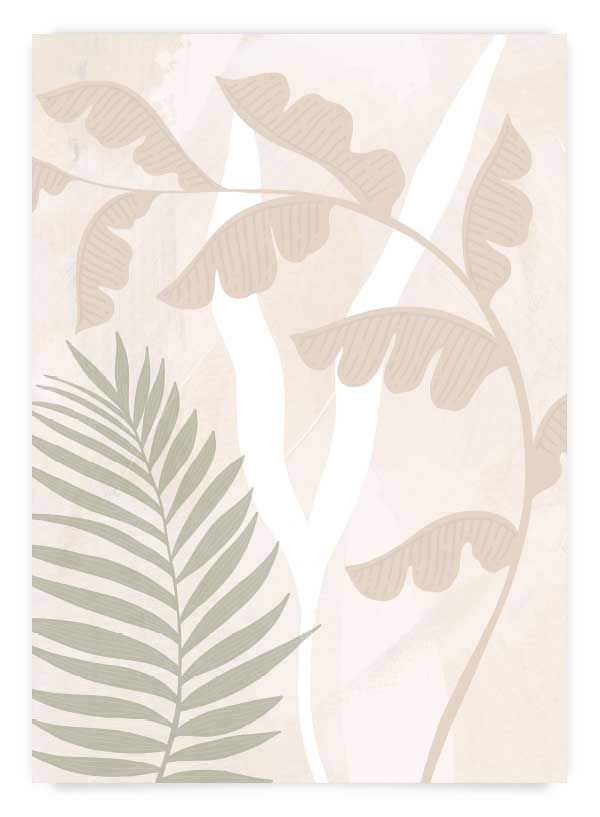 Beige botanicals 3 | Poster