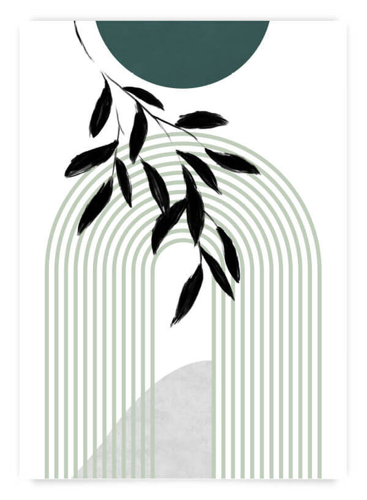 Green Mid-Century 2 | Poster