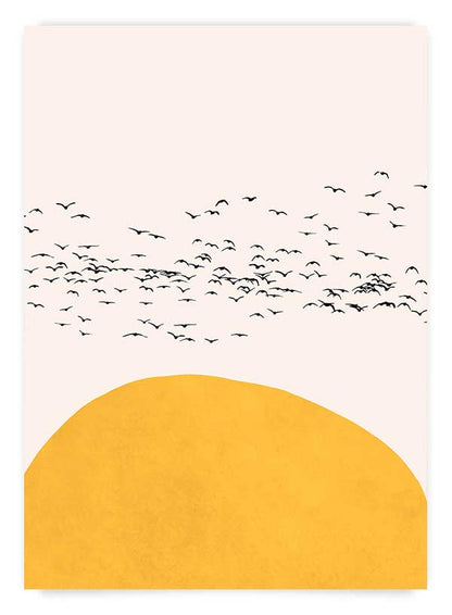 Birds in the sun 1 | Poster