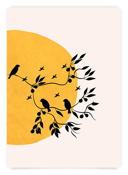 Birds in the sun 2 | Poster